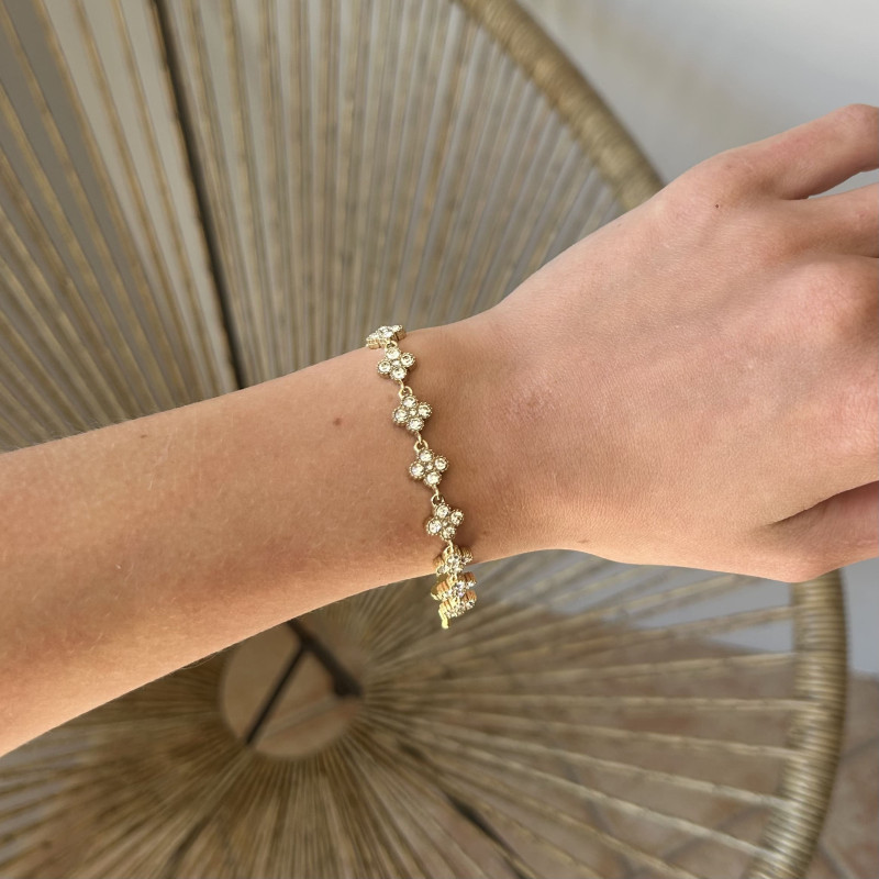 Bracelet strass blanc