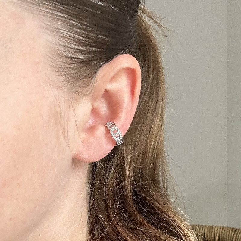 Earcuff maille marine Argent