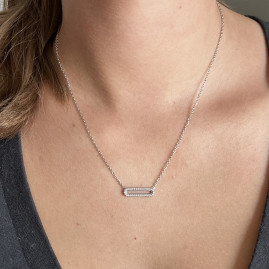 Collier Ovale Argent