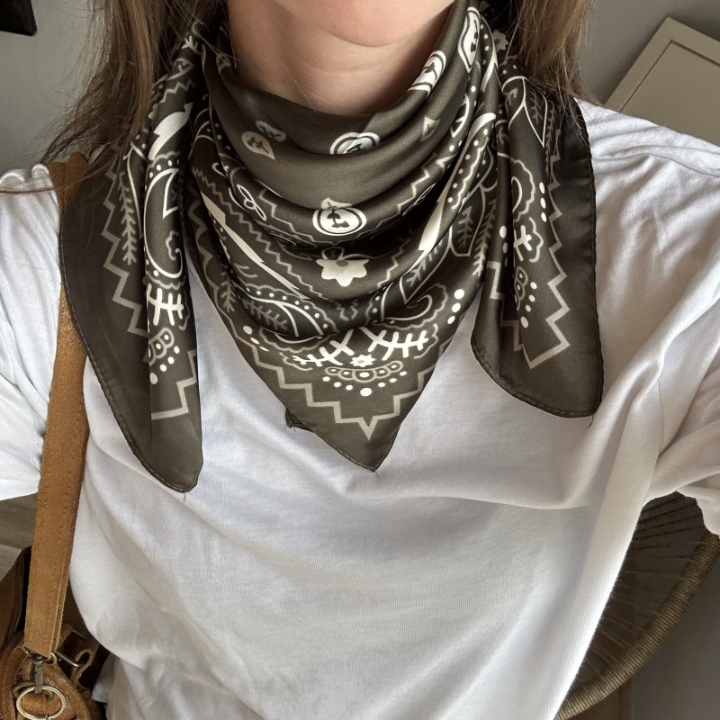 Foulard bandana vert