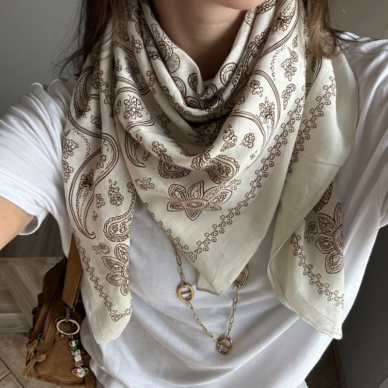 Foulard crème