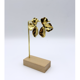 Boucles d'oreilles demi fleur