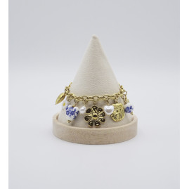Bracelet charms porcelaine